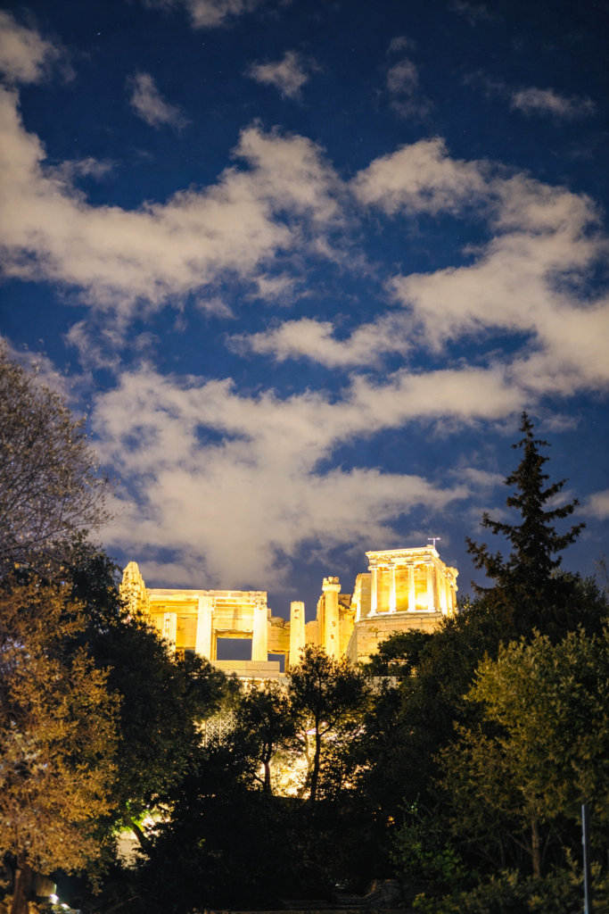 Athens by night Acropolis
