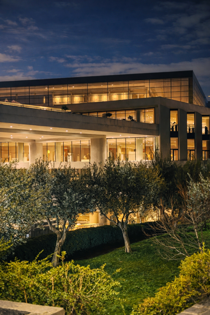 Athens night walking tour Acropolis Museum