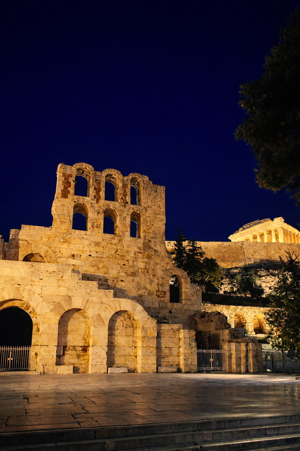 Athens night walking tour Herodium