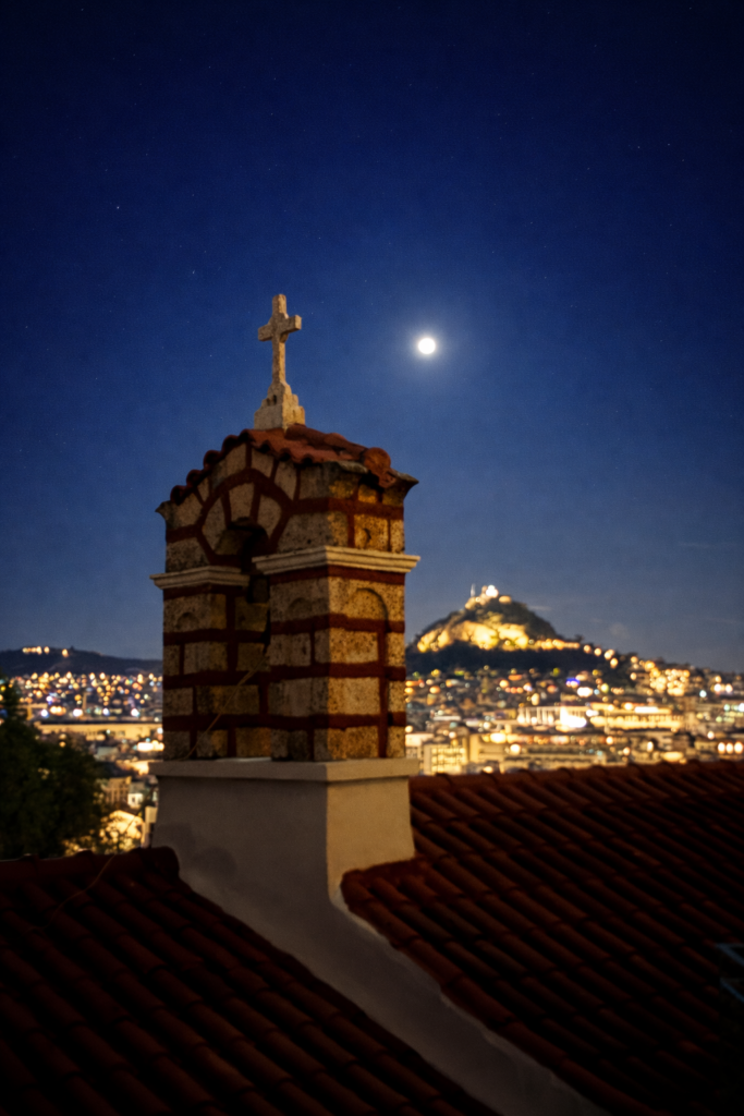 Athens by night views